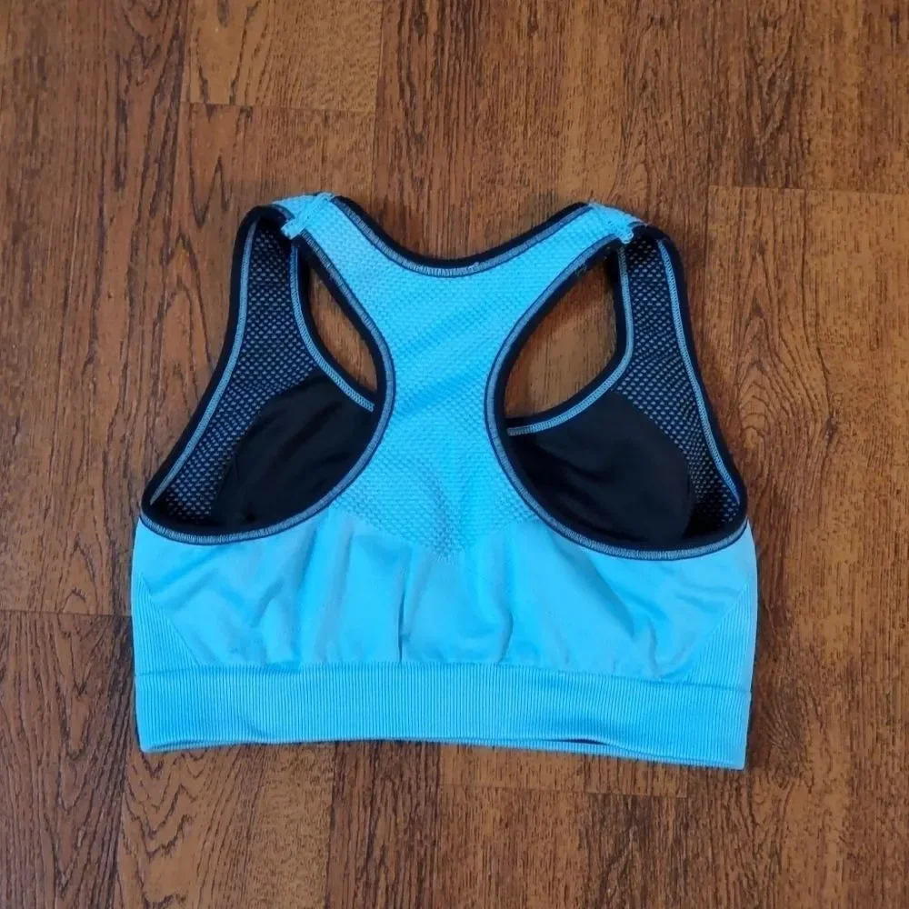 Athletic Sports Bra Girls Sz 8 Black & Blue